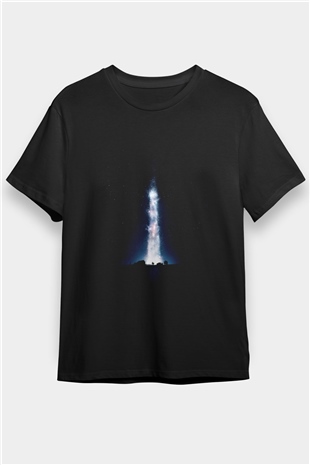 Yıldızlararası (Interstellar) Baskılı Siyah Tshirt