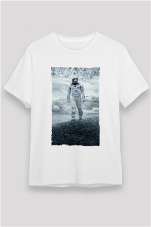 Yıldızlararası (Interstellar) Baskılı Beyaz Tişört