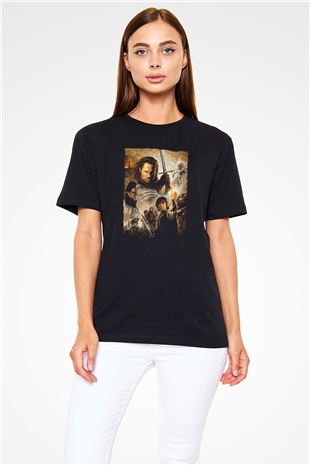 Yüzüklerin Efendisi Kralın Dönüşü (The Lord of the Rings The Return of the King) Baskılı Siyah Tshirt