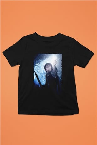 Unisex Yüzüklerin Efendisi Kralın Dönüşü (The Lord of the Rings The Return of the King) Baskılı Siyah Çocuk Unisex Tshirt
