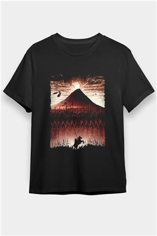 Yüzüklerin Efendisi Kralın Dönüşü (The Lord of the Rings The Return of the King) Baskılı Siyah T-Shirt