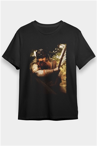 Yüzüklerin Efendisi Yüzük Kardeşliği (The Lord of the Rings The Fellowship of the Ring) Baskılı Siyah Tshirt