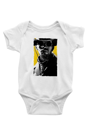 Unisex Zincirsiz - Django Unchained Baskılı Bebek Body - Zıbın