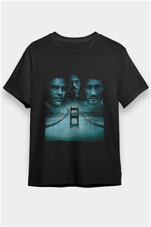 Zodiac Baskılı Siyah T-Shirt