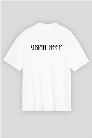 Uriah Heep Beyaz Unisex Oversize Tişört T-Shirt