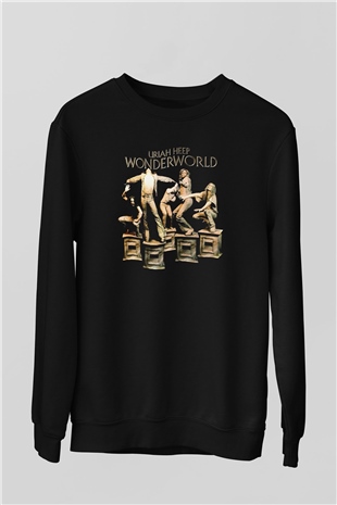 Uriah Heep Siyah Unisex Sweatshirt