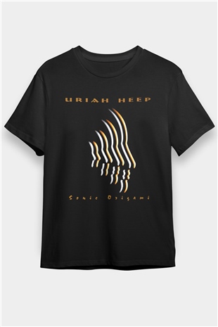 Uriah Heep Siyah Unisex Tişört T-Shirt - TişörtFabrikası