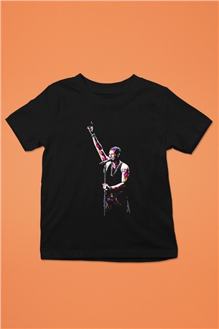 Usher Siyah Unisex Çocuk Tişört
