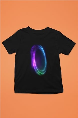 Uzay Siyah Unisex Çocuk Tişört