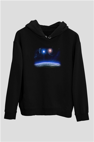 Uzay Siyah Unisex Hoodie