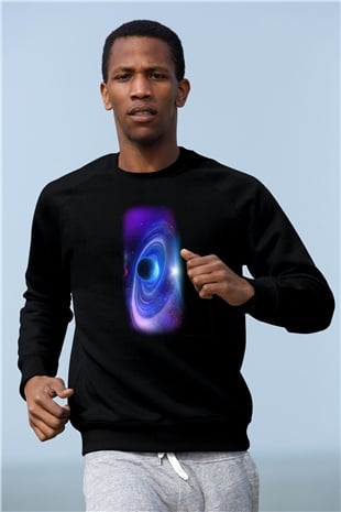 Uzay Siyah Unisex Sweatshirt