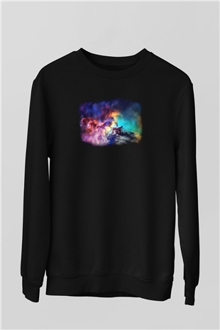 Uzay Siyah Unisex Sweatshirt