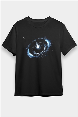 Uzay Siyah Unisex Tişört T-Shirt - TişörtFabrikası