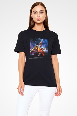 Uzay Siyah Unisex Tişört T-Shirt - TişörtFabrikası
