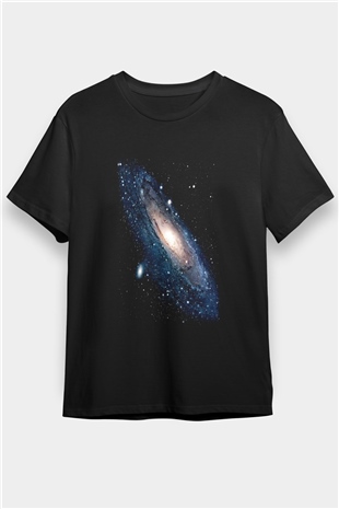 Uzay Siyah Unisex Tişört T-Shirt - TişörtFabrikası
