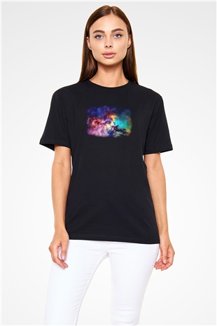 Uzay Siyah Unisex Tişört T-Shirt - TişörtFabrikası