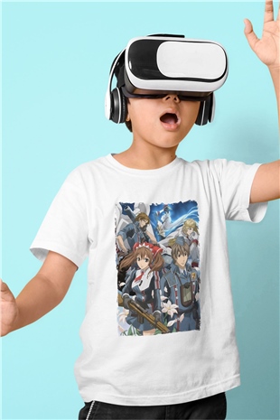 Valkyria Chronicles Beyaz Unisex Çocuk Tişört