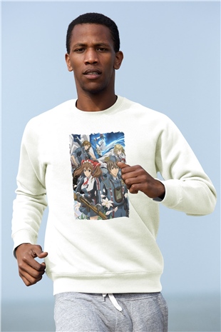 Valkyria Chronicles Beyaz Unisex Sweatshirt