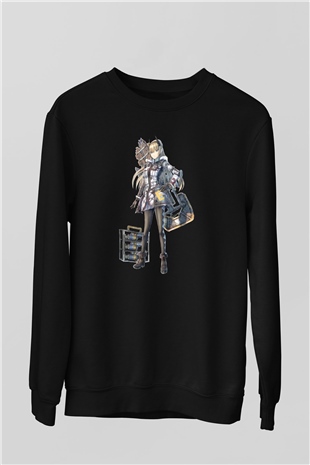 Valkyria Chronicles Siyah Unisex Sweatshirt