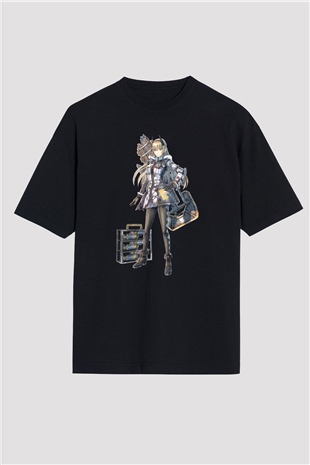 Valkyria Chronicles Siyah Oversize Tişört Oversize T-shirt