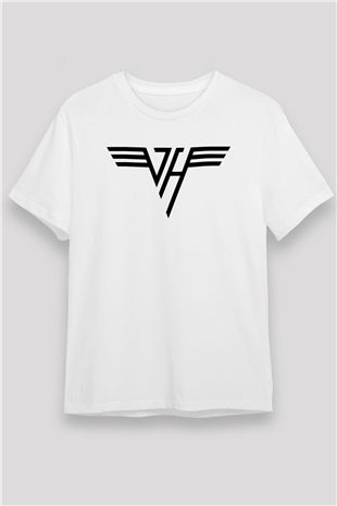 Van Halen Beyaz Unisex Tişört T-Shirt - TişörtFabrikası