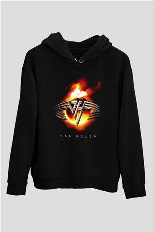 Van Halen Siyah Unisex Hoodie
