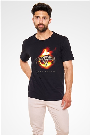 Van Halen Siyah Unisex Tişört T-Shirt - TişörtFabrikası
