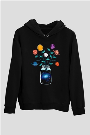 Vazodaki GezegenlerSiyah  Unisex Hoodie
