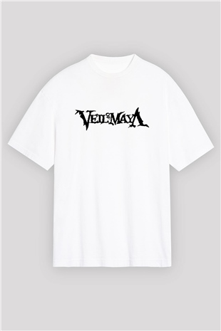 Veil of Maya Beyaz Unisex Oversize Tişört T-Shirt