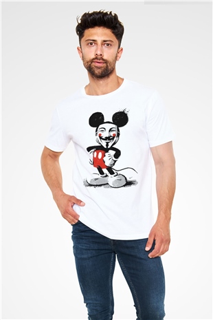 Vendetta Beyaz Unisex Tişört T-Shirt