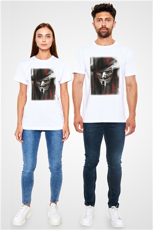 Vendetta Beyaz Unisex Tişört T-Shirt