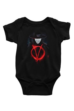Vendetta Siyah Bebek Body - Zıbın