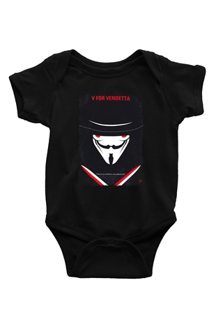 Vendetta Siyah Bebek Body - Zıbın
