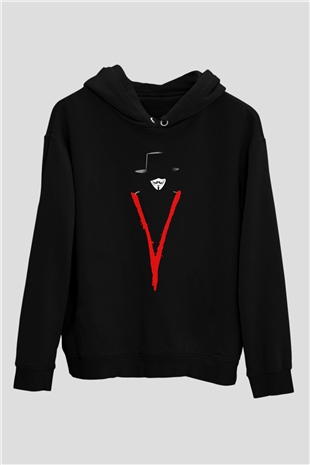 Vendetta Siyah Unisex Hoodie
