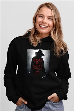 Vendetta Siyah Unisex Hoodie