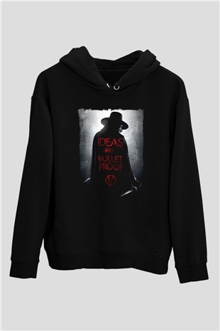 Vendetta Siyah Unisex Hoodie