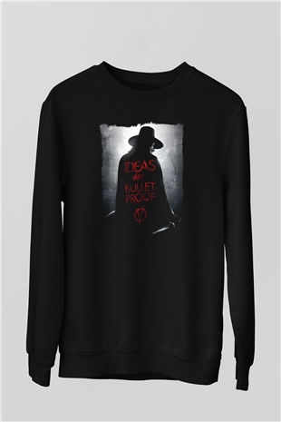 Vendetta Siyah Unisex Sweatshirt