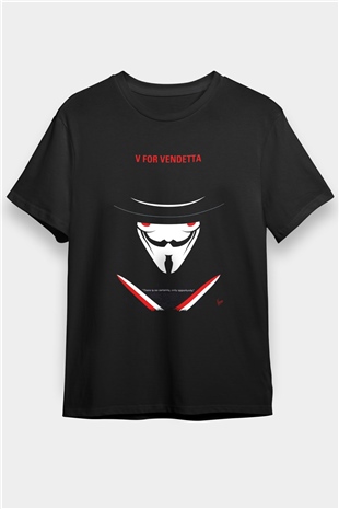 Vendetta Siyah Unisex Tişört T-Shirt