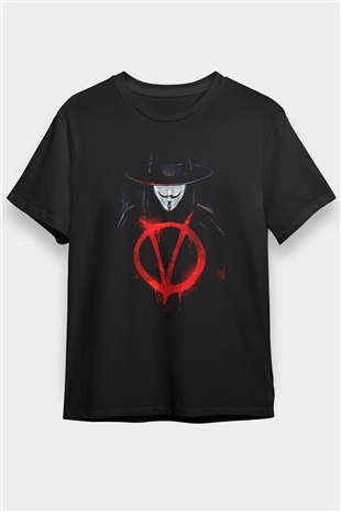 Vendetta Siyah Unisex Tişört T-Shirt