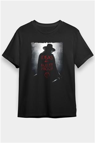 Vendetta Siyah Unisex Tişört T-Shirt