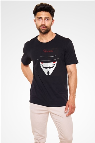 Vendetta Siyah Unisex Tişört T-Shirt