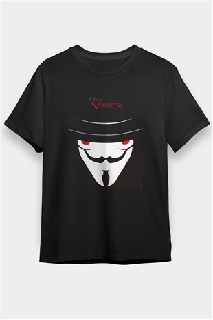 Vendetta Siyah Unisex Tişört T-Shirt