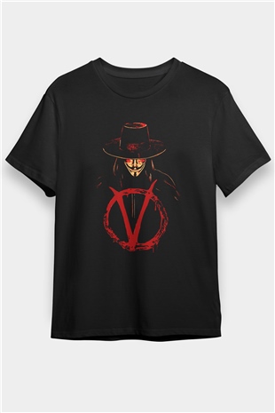 Vendetta Siyah Unisex Tişört T-Shirt