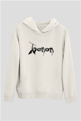 Venom Beyaz Unisex Hoodie