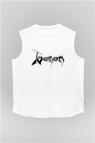 Venom Beyaz Unisex Kolsuz Tişört