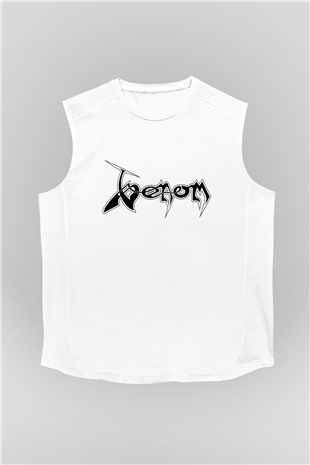 Venom Beyaz Unisex Kolsuz Tişört