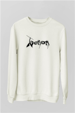 Venom Beyaz Unisex Sweatshirt