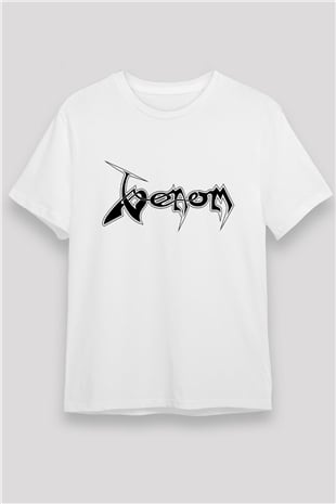 Venom Beyaz Unisex Tişört T-Shirt - TişörtFabrikası