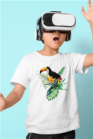 Veteriner Baskılı Beyaz Unisex Çocuk Tişört