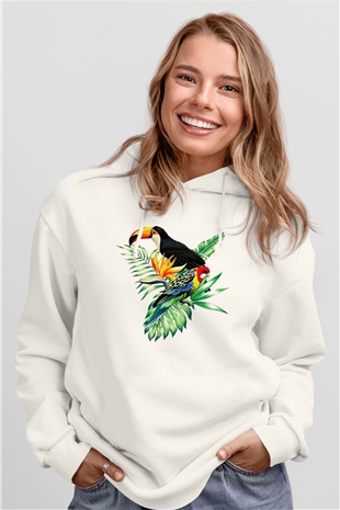 Veteriner Beyaz Unisex Hoodie